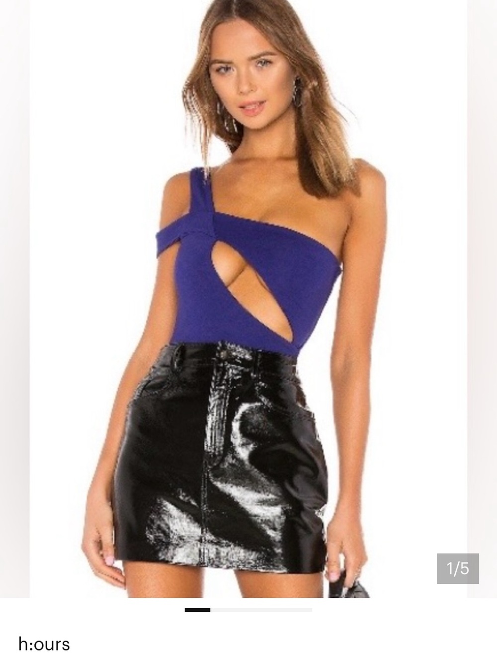H:ours hours luxe bodysuit cutout XS
